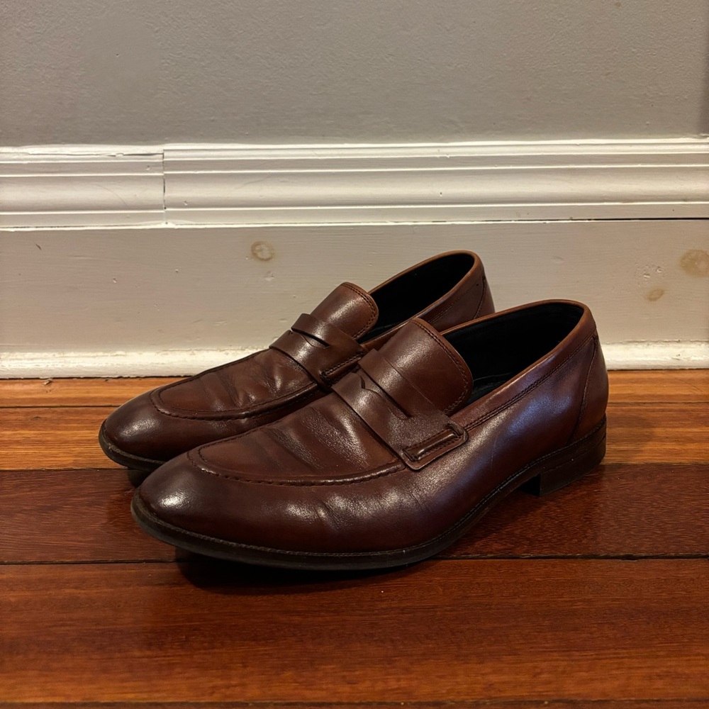 Cole Haan Grand Brown Leather Loafers US 10.5